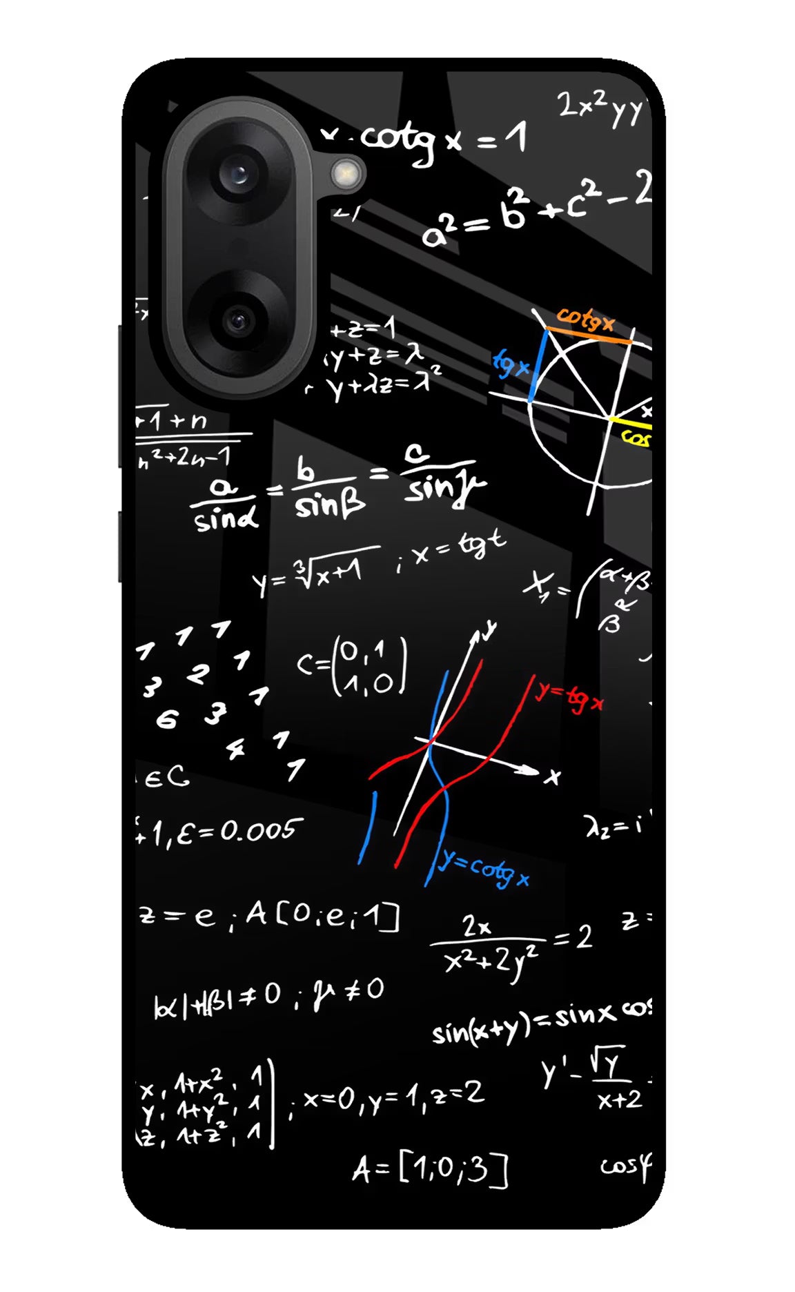 Mathematics Formula OnePlus Nord CE5 Glass Case Back Cover by Casekaro