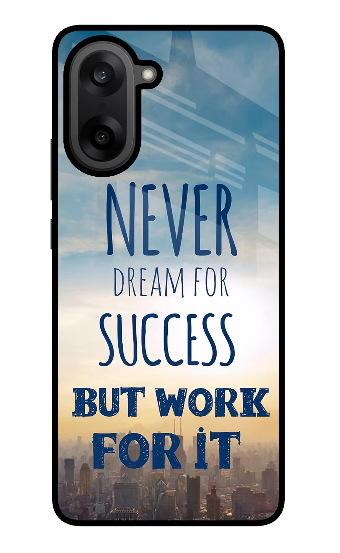 Never Dream For Success But Work For It OnePlus Nord CE5 Glass Case