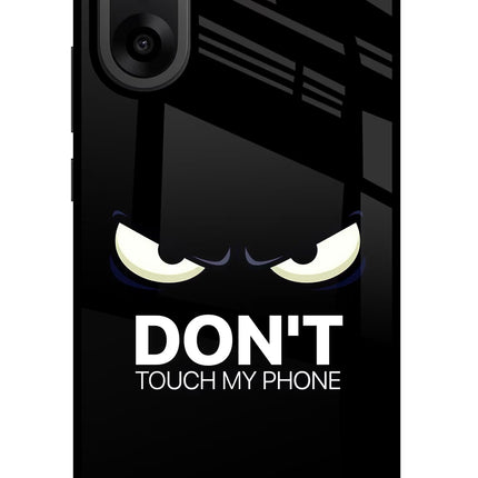 Don'T Touch My Phone OnePlus Nord CE5 Glass Case Back Cover by Casekaro