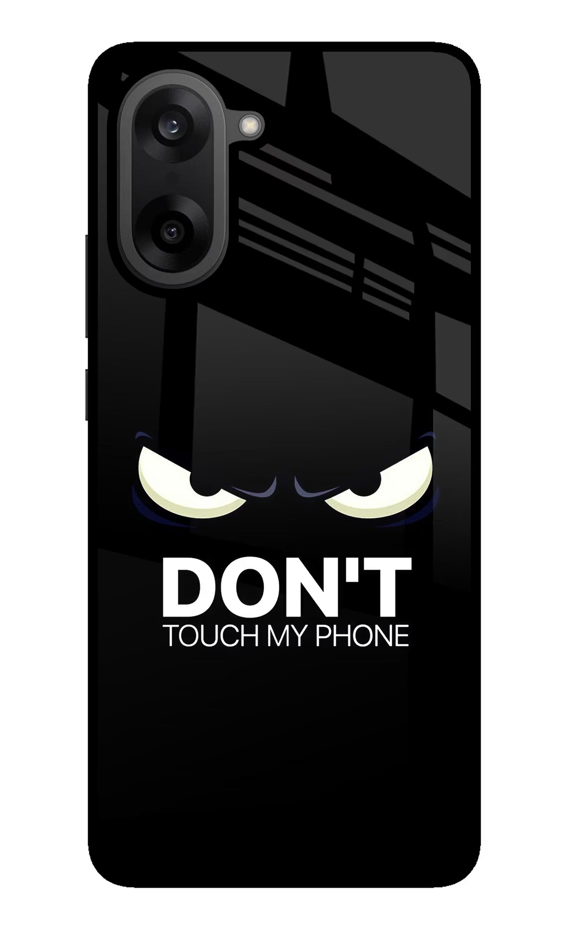 Don'T Touch My Phone OnePlus Nord CE5 Glass Case Back Cover by Casekaro
