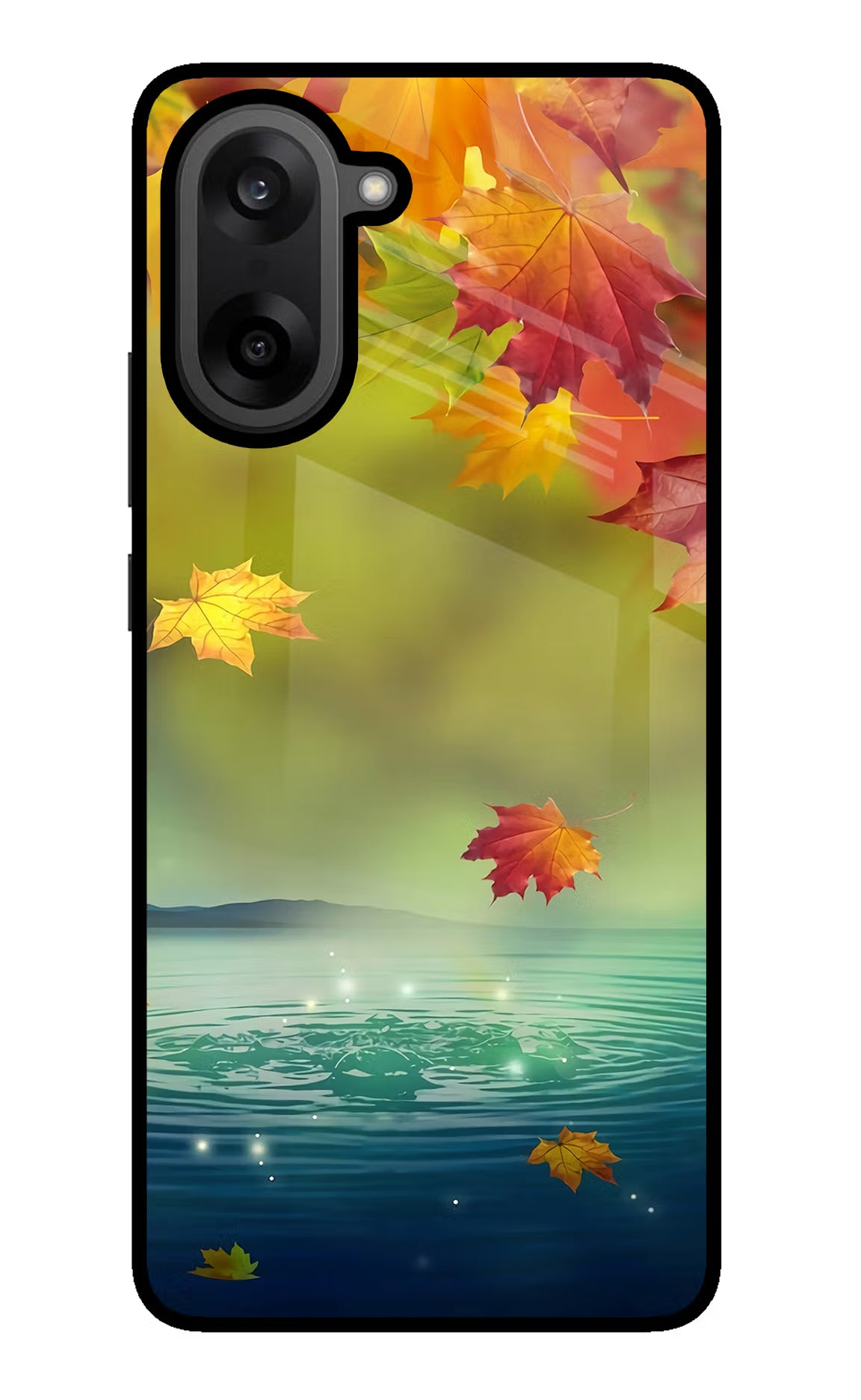 Flowers OnePlus Nord CE5 Glass Case Back Cover by Casekaro