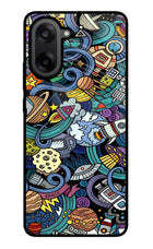 Space Abstract OnePlus Nord CE5 Glass Case Back Cover by Casekaro