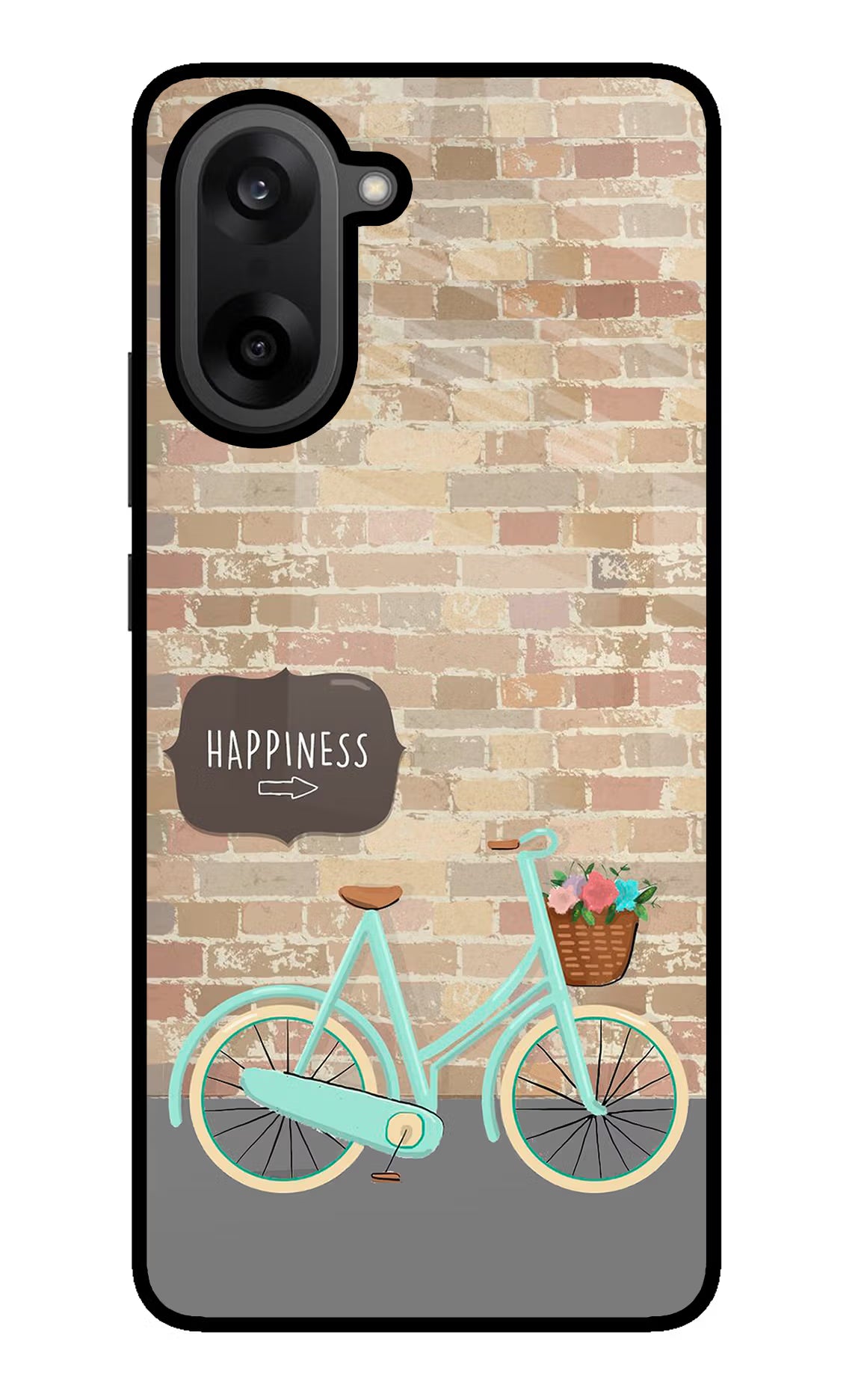 Happiness Artwork OnePlus Nord CE5 Glass Case Back Cover by Casekaro