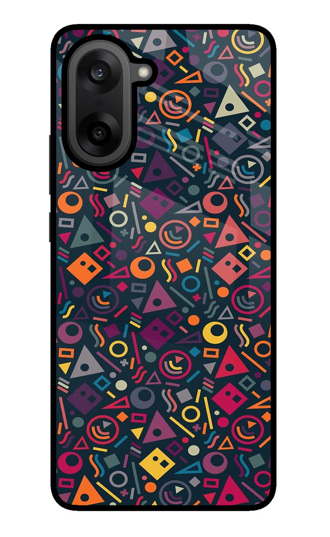 Geometric Abstract OnePlus Nord CE5 Glass Case Back Cover by Casekaro