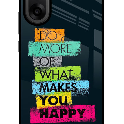Do More Of What Makes You Happy OnePlus Nord CE5 Glass Case Back Cover by Casekaro