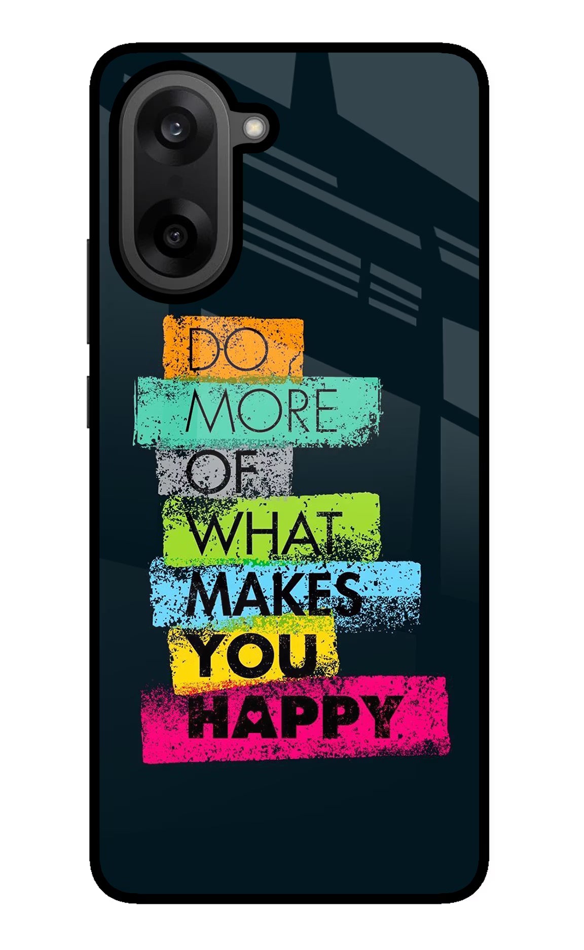 Do More Of What Makes You Happy OnePlus Nord CE5 Glass Case Back Cover by Casekaro