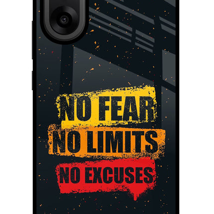 No Fear No Limits No Excuse OnePlus Nord CE5 Glass Case