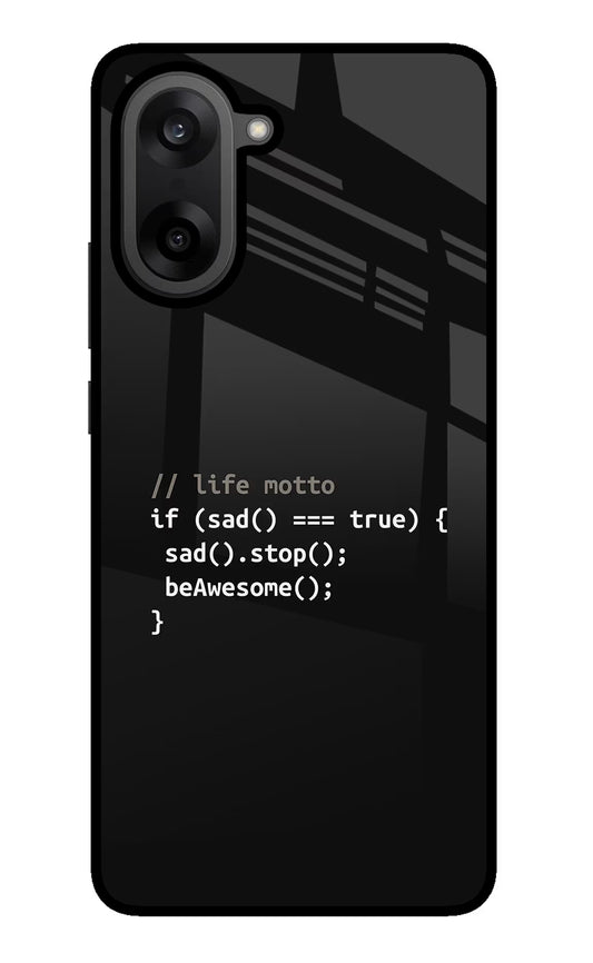 Life Motto Code OnePlus Nord CE5 Glass Case