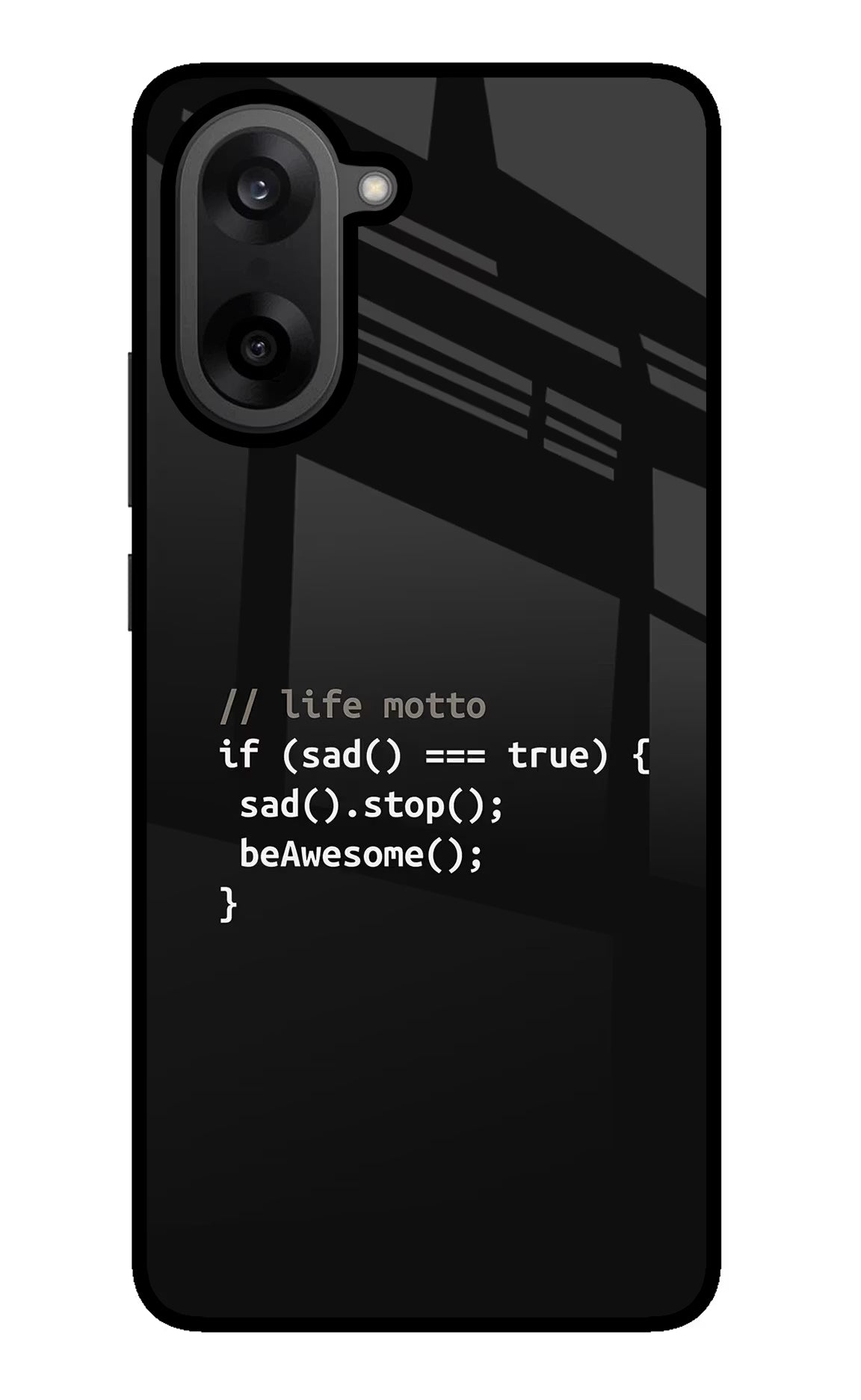 Life Motto Code OnePlus Nord CE5 Glass Case Back Cover by Casekaro