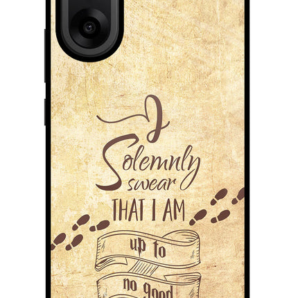 I Solemnly swear that i up to no good OnePlus Nord CE5 Glass Case Back Cover by Casekaro