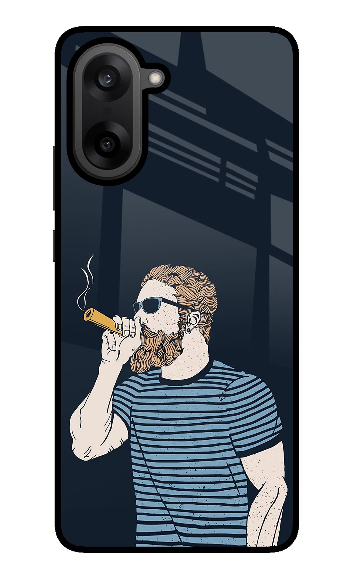 Smoking OnePlus Nord CE5 Glass Case Back Cover by Casekaro