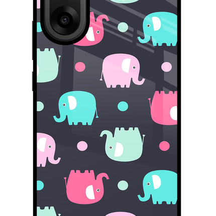Elephants OnePlus Nord CE5 Glass Case Back Cover by Casekaro