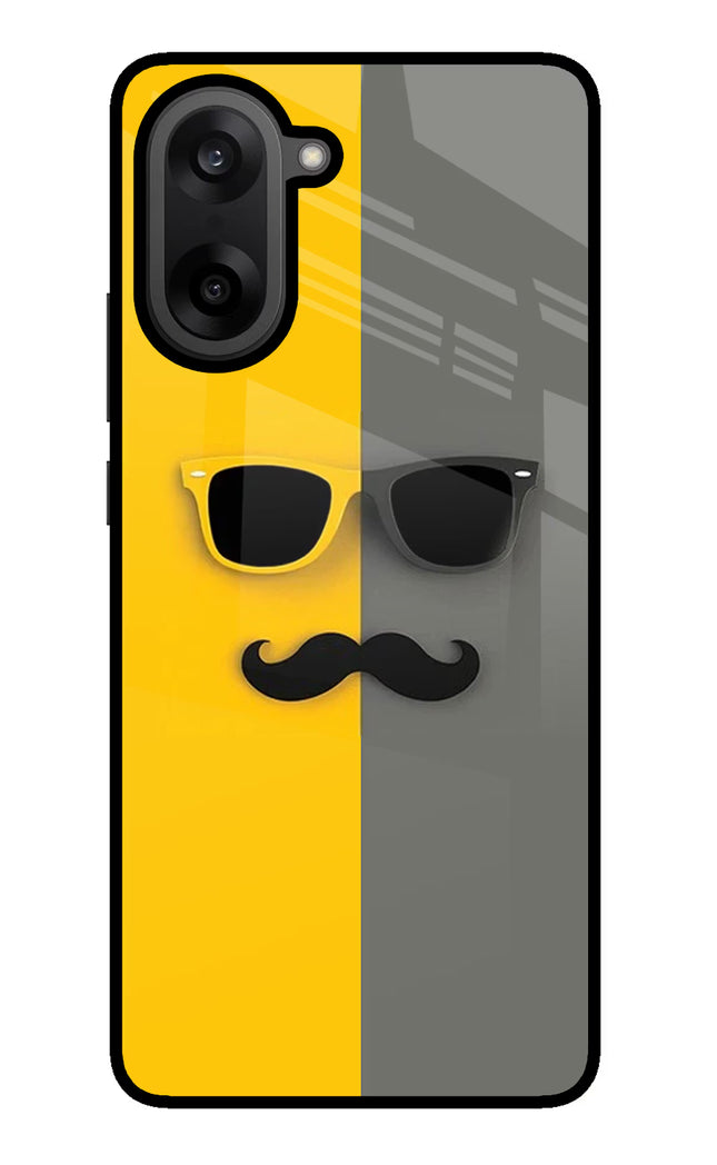 Sunglasses with Mustache OnePlus Nord CE5 Glass Case