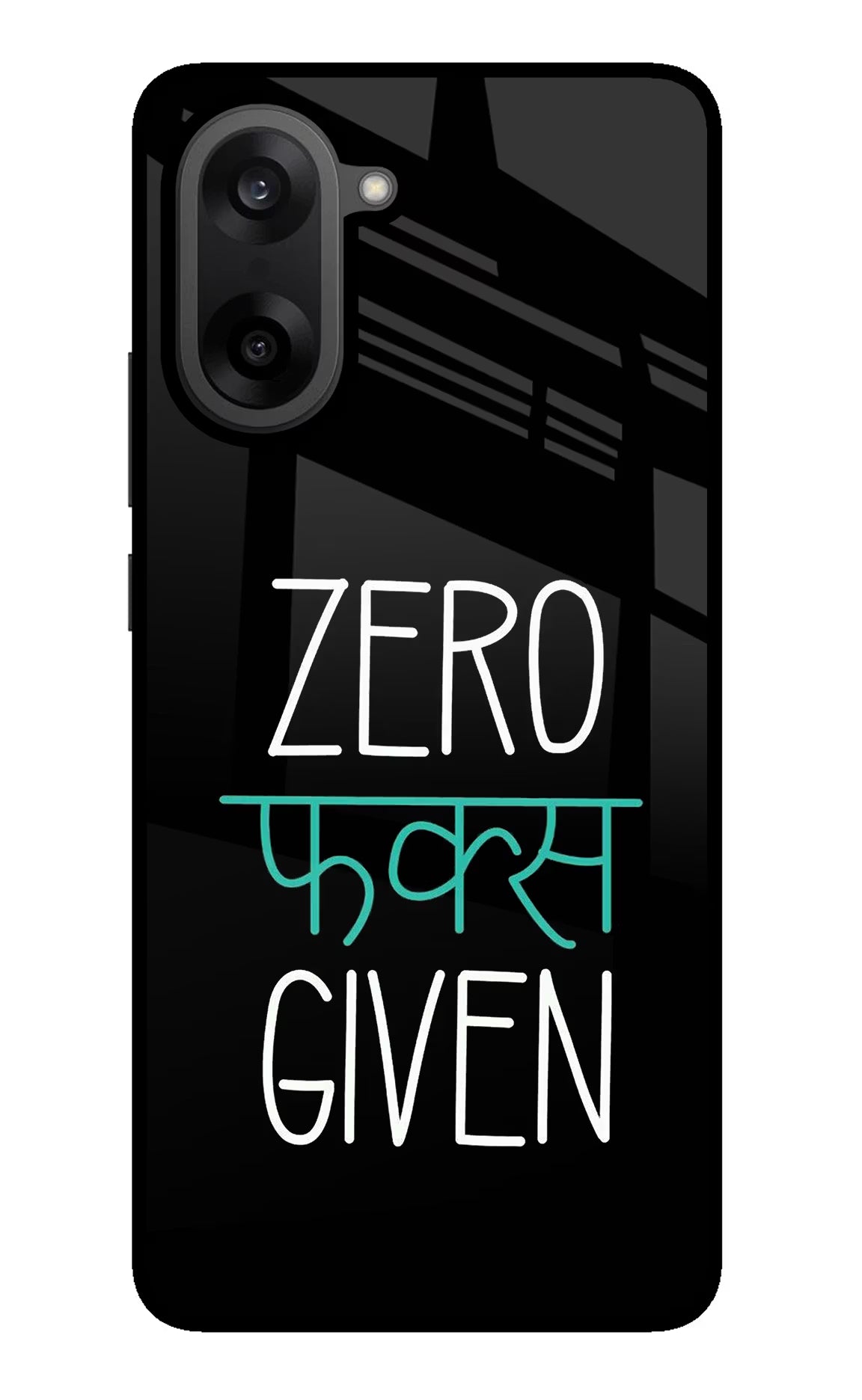 Zero Fucks Given OnePlus Nord CE5 Glass Case Back Cover by Casekaro