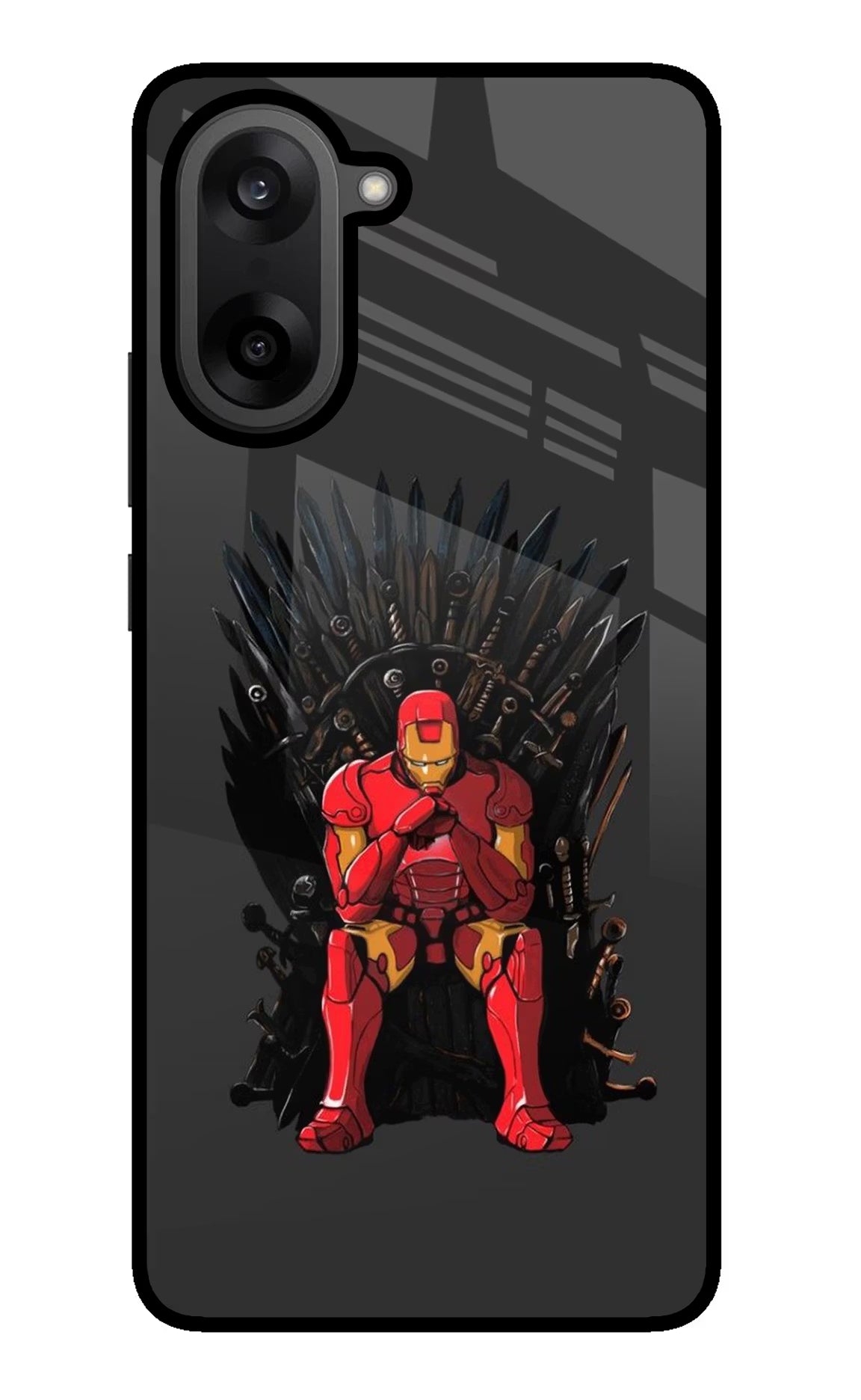 Ironman Throne OnePlus Nord CE5 Glass Case Back Cover by Casekaro
