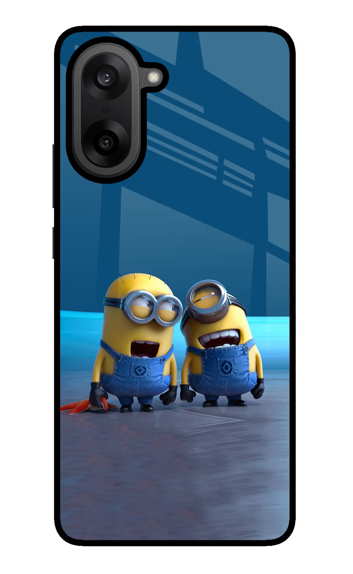 Minion Laughing OnePlus Nord CE5 Glass Case Back Cover by Casekaro