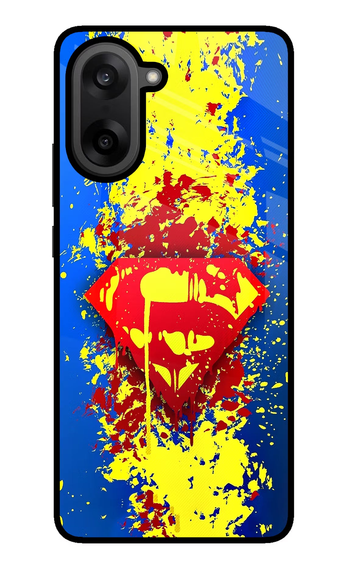 Superman logo OnePlus Nord CE5 Glass Case Back Cover by Casekaro