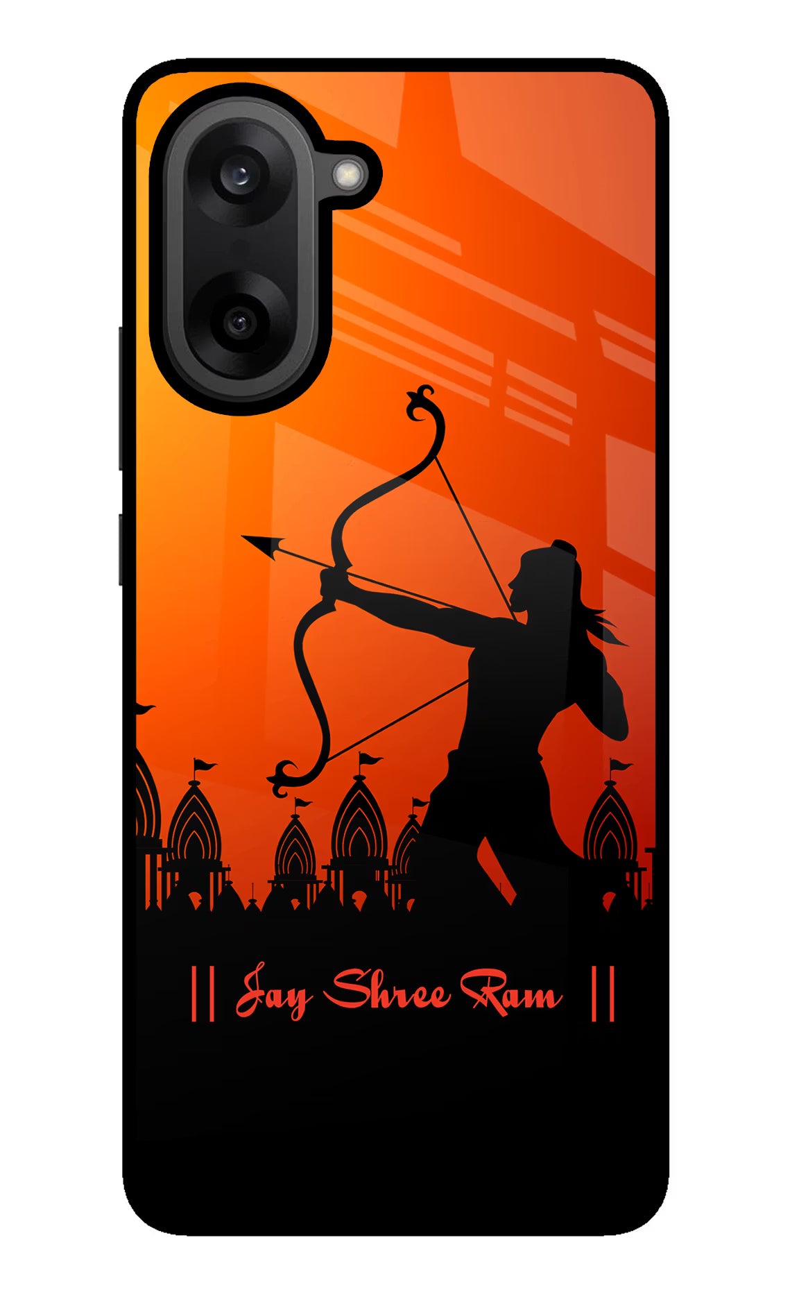 Lord Ram - 4 OnePlus Nord CE5 Glass Case Back Cover by Casekaro