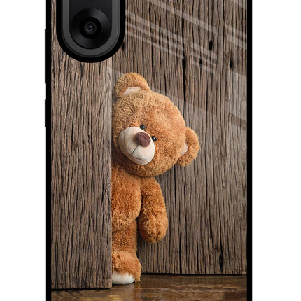 Teddy Wooden OnePlus Nord CE5 Glass Case Back Cover by Casekaro