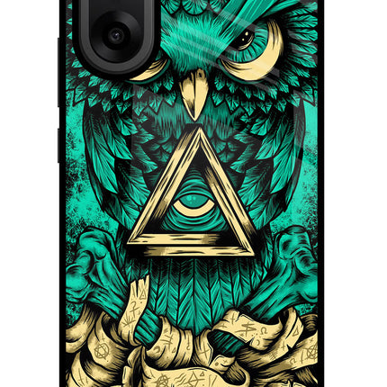 Green Owl OnePlus Nord CE5 Glass Case