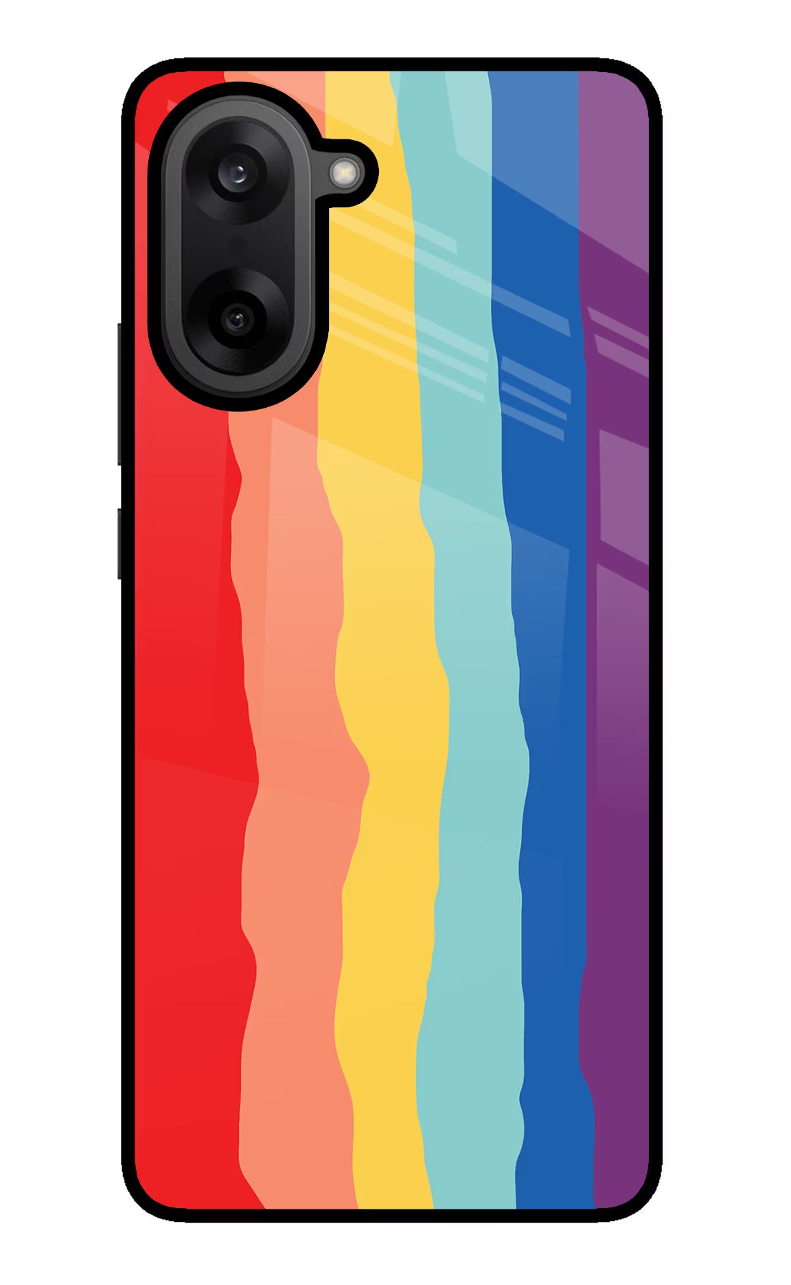 Rainbow OnePlus Nord CE5 Glass Case Back Cover by Casekaro