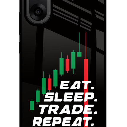 Eat Sleep Trade Repeat OnePlus Nord CE5 Glass Case