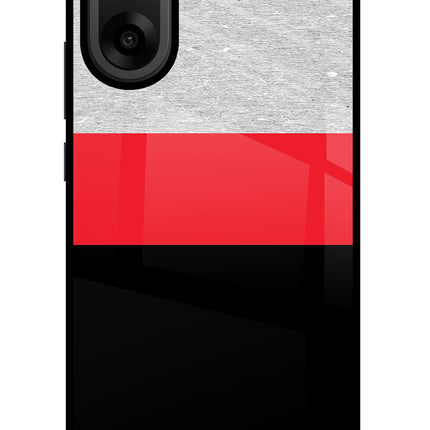 Tri Color Pattern OnePlus Nord CE5 Glass Case