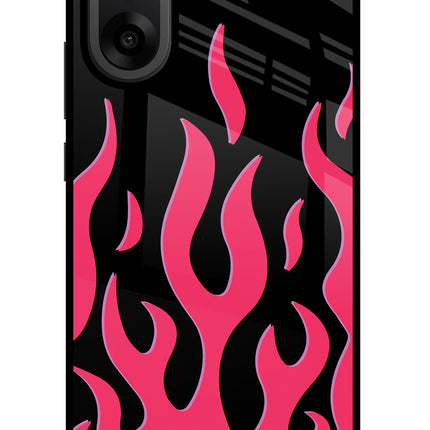 Fire Flames OnePlus Nord CE5 Glass Case Back Cover by Casekaro