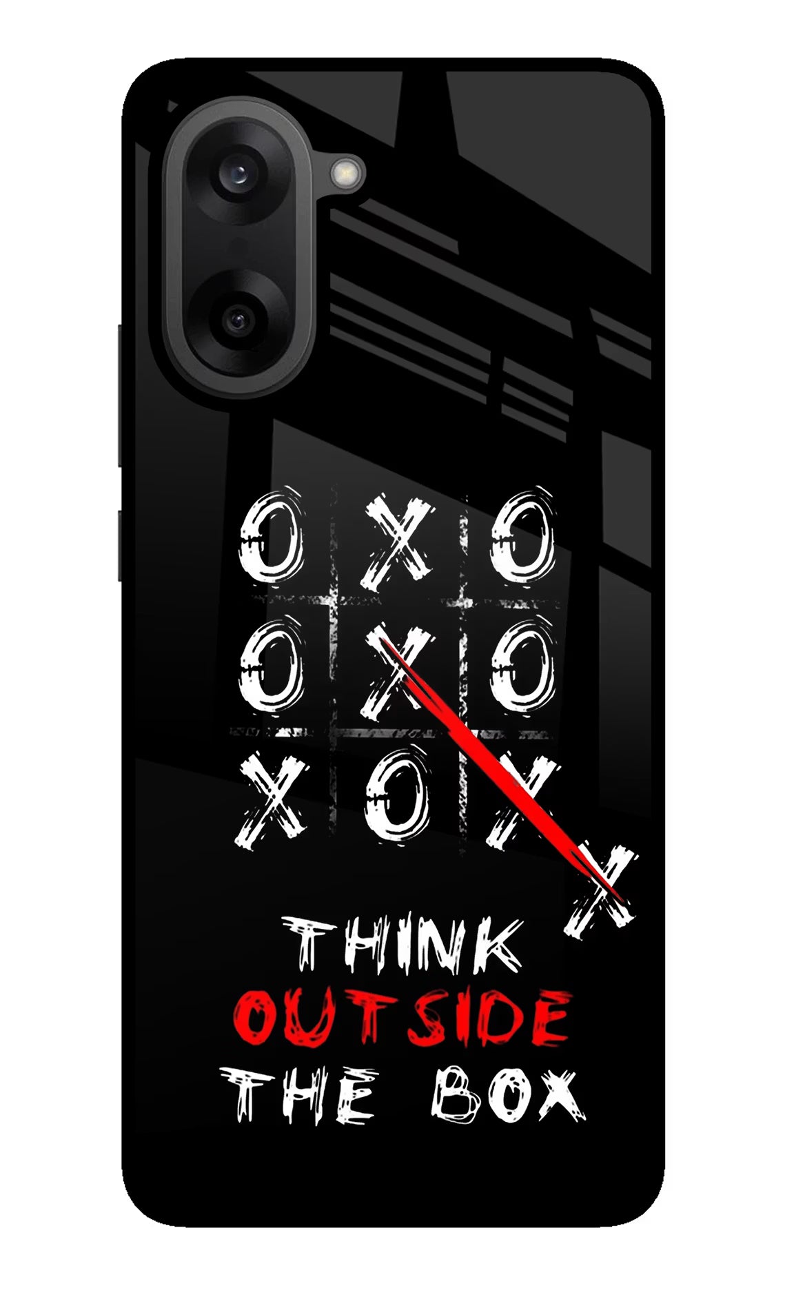 Think out of the BOX OnePlus Nord CE5 Glass Case Back Cover by Casekaro