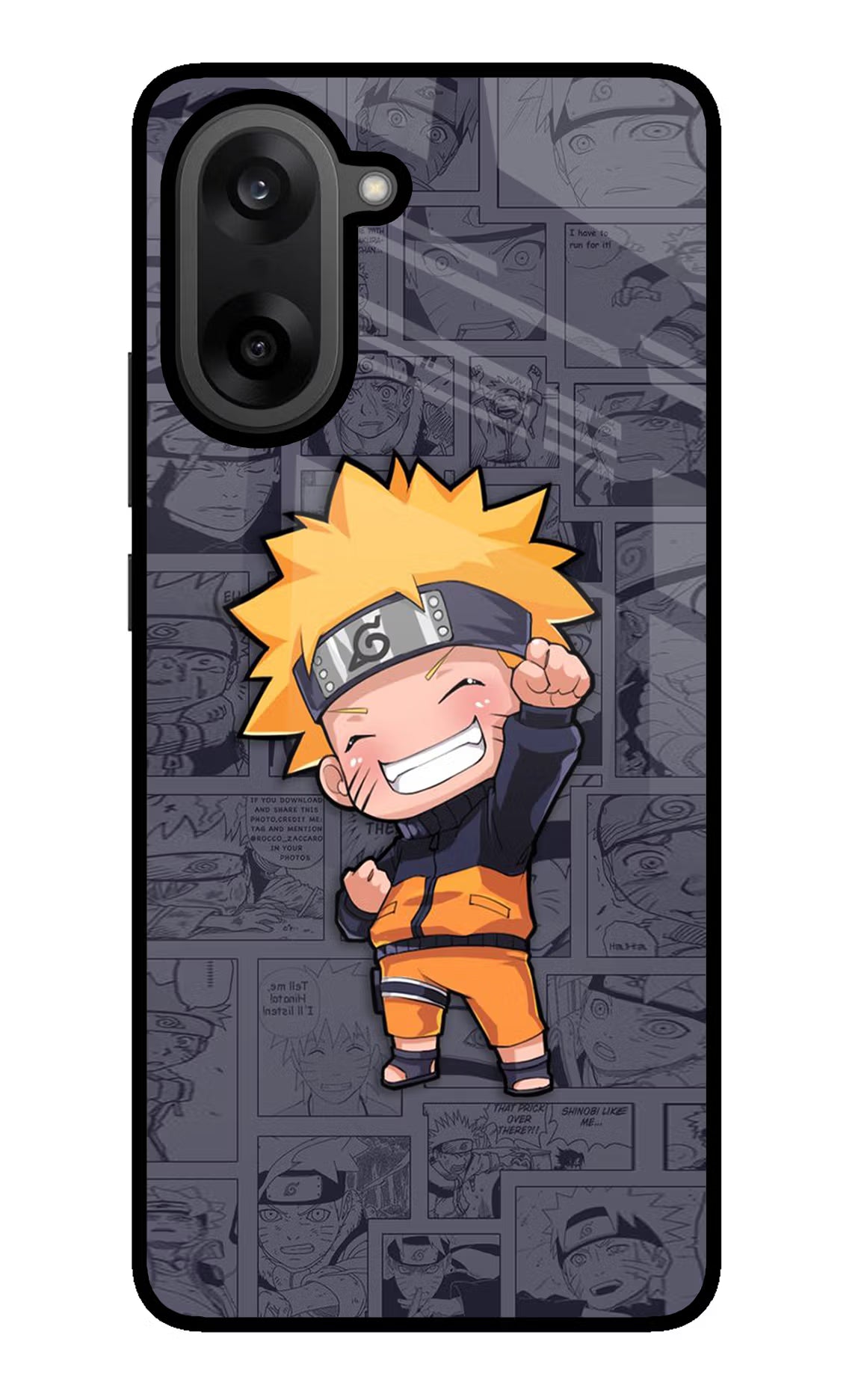 Chota Naruto OnePlus Nord CE5 Glass Case Back Cover by Casekaro