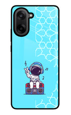 Cute Astronaut Chilling OnePlus Nord CE5 Glass Case
