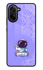 Cute Astronaut Chilling OnePlus Nord CE5 Glass Case