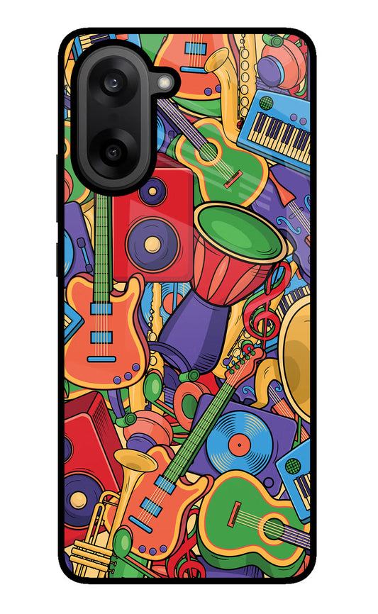 Music Instrument Doodle OnePlus Nord CE5 Glass Case