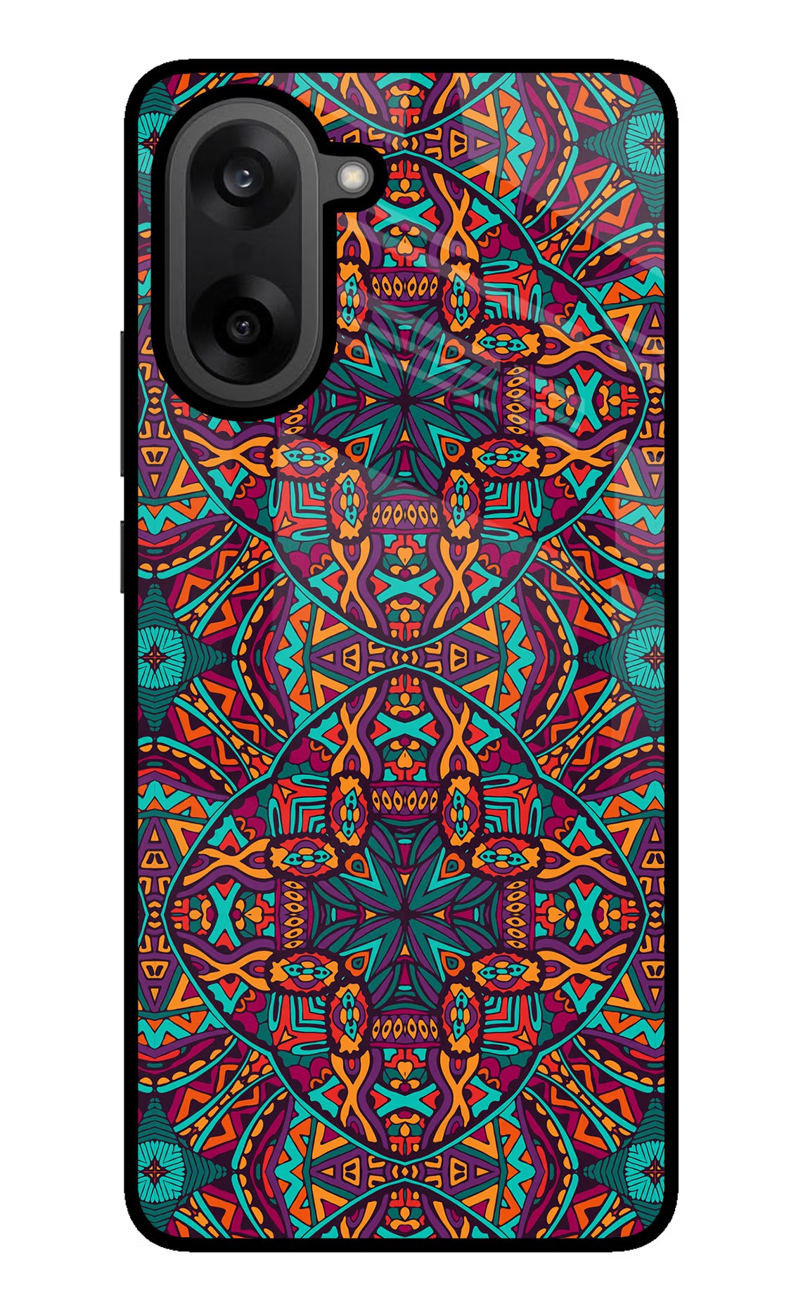 Colour Mandala OnePlus Nord CE5 Glass Case Back Cover by Casekaro