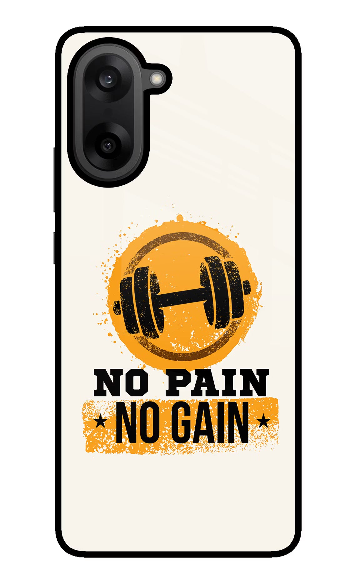 No Pain No Gain OnePlus Nord CE5 Glass Case Back Cover by Casekaro