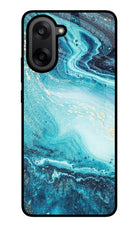 Blue Glitter Marble OnePlus Nord CE5 Glass Case