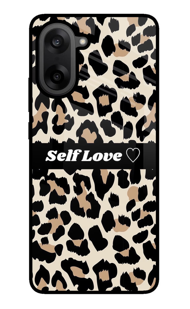 Leopard Print Self Love OnePlus Nord CE5 Glass Case