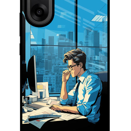 Focused Hustler (AI Generated) OnePlus Nord CE5 Glass Case