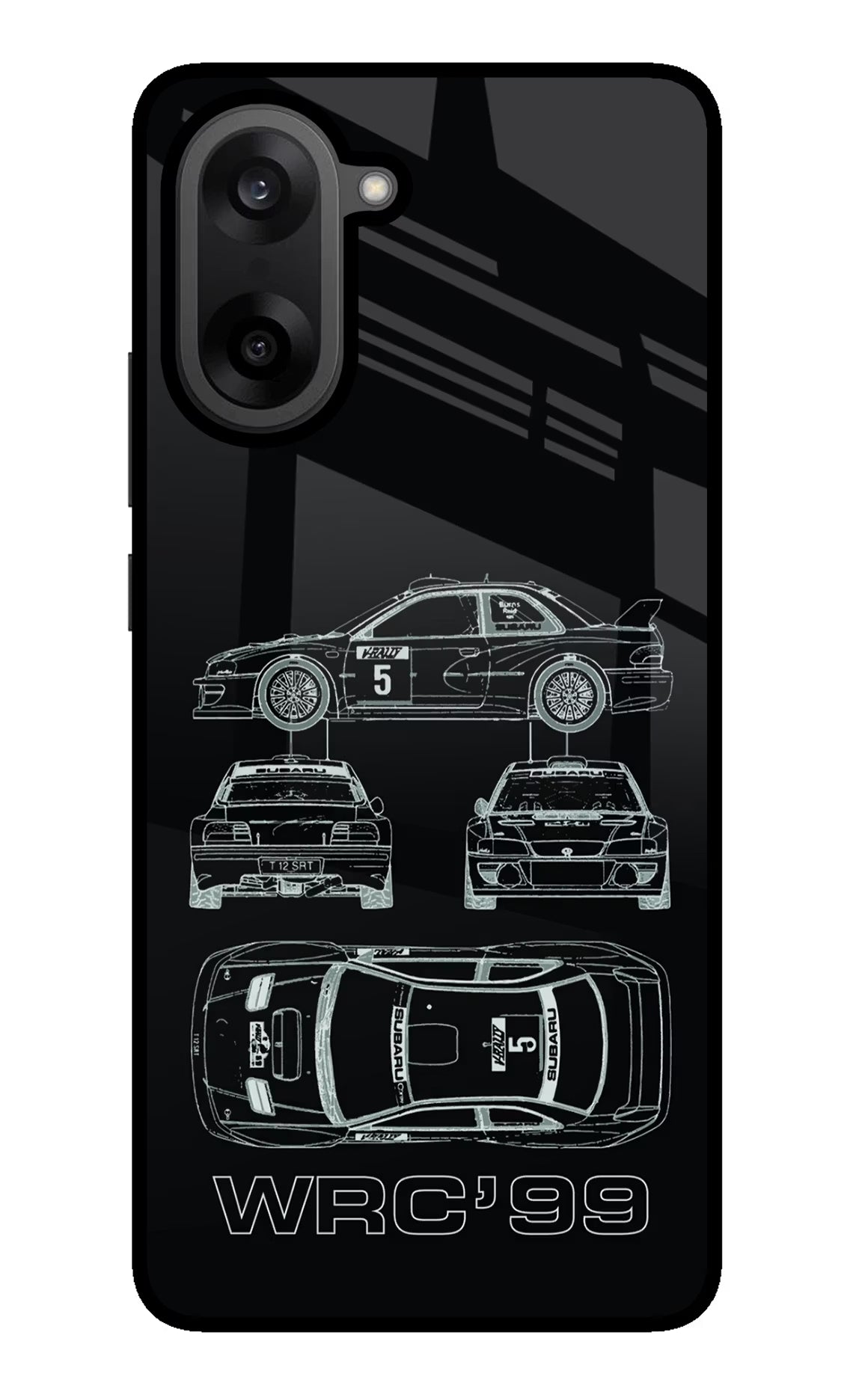 WRC'99 OnePlus Nord CE5 Glass Case Back Cover by Casekaro