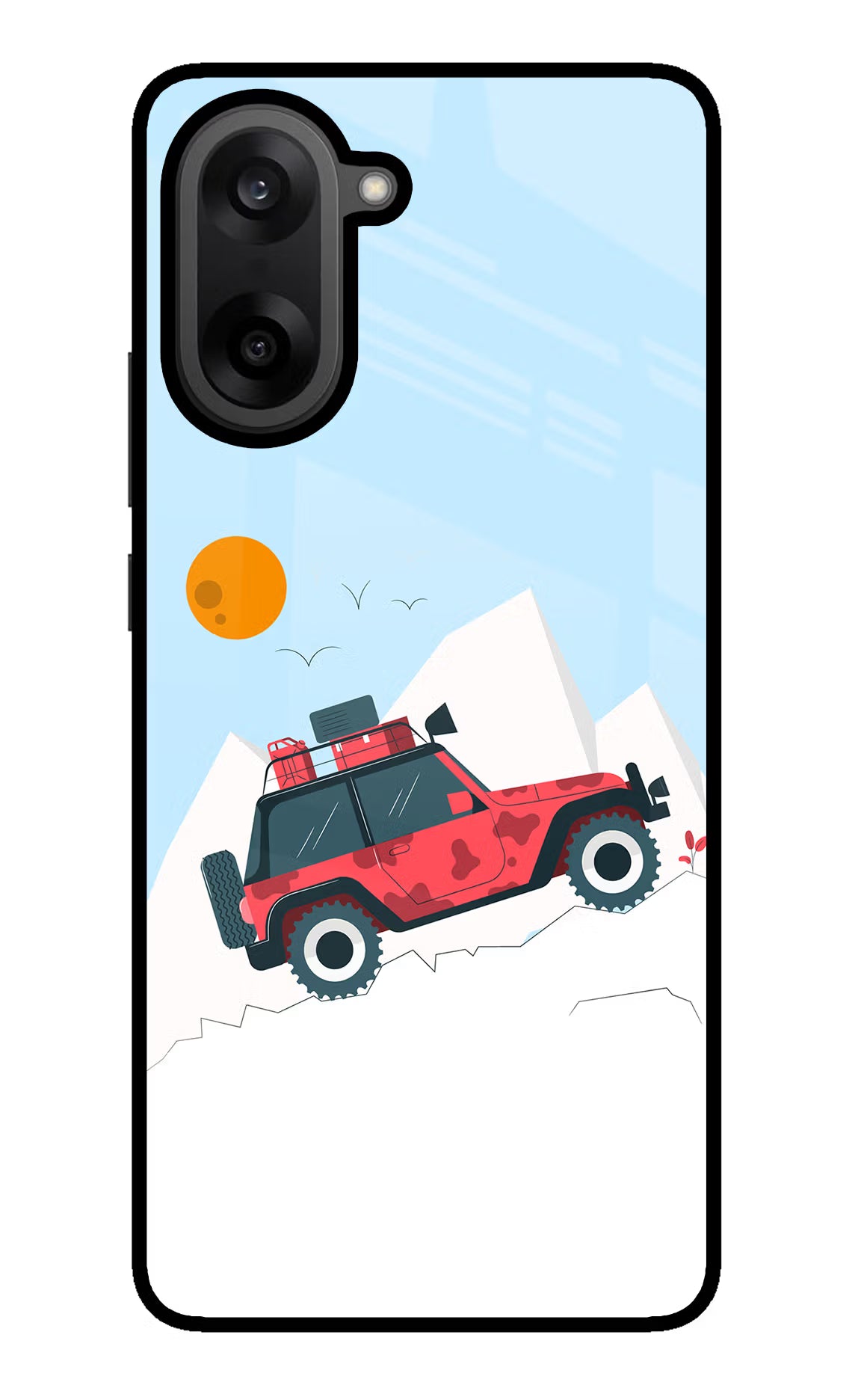 Mountain Trail Beast OnePlus Nord CE5 Glass Case Back Cover by Casekaro