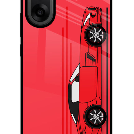 Red Velocity OnePlus Nord CE5 Glass Case