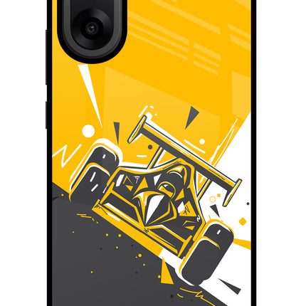Track King OnePlus Nord CE5 Glass Case Back Cover by Casekaro