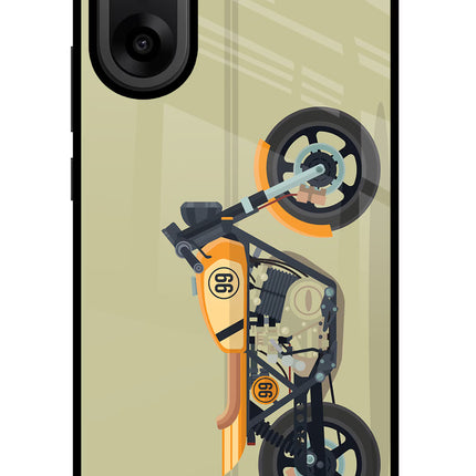 Vertical Speedster OnePlus Nord CE5 Glass Case Back Cover by Casekaro