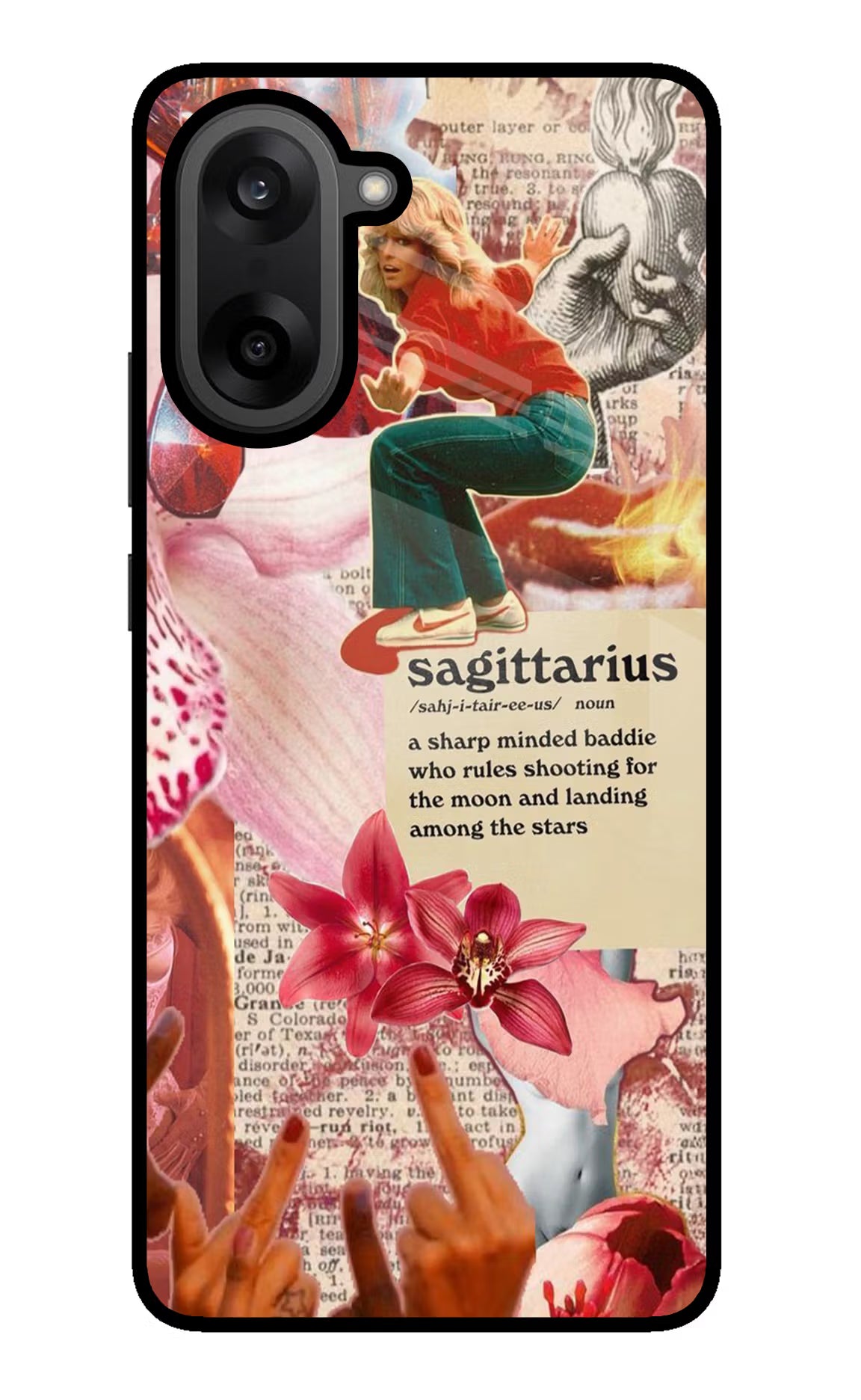 Sagittarius Zodiac OnePlus Nord CE5 Glass Case Back Cover by Casekaro