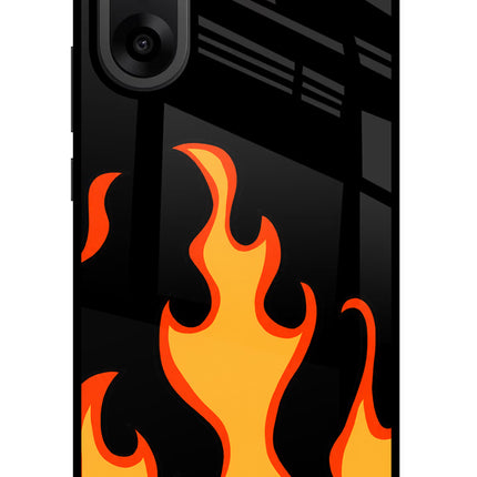 Fired Up – Black OnePlus Nord CE5 Glass Case Back Cover by Casekaro
