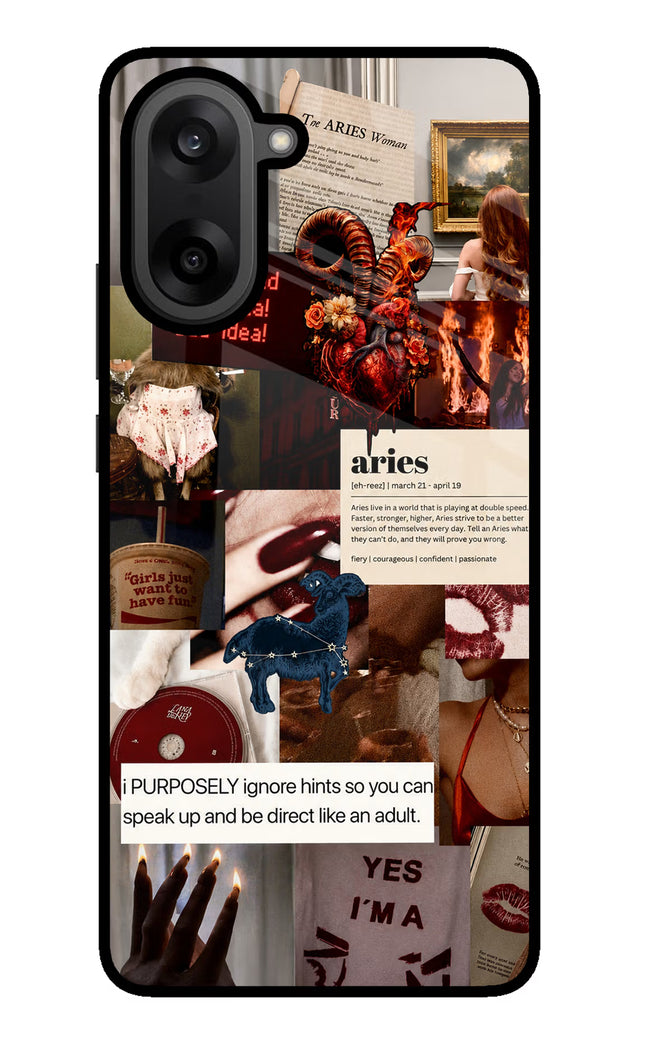Zodiac Aries OnePlus Nord CE5 Glass Case