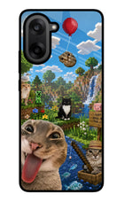 Minecraft Cat Chaos OnePlus Nord CE5 Glass Case