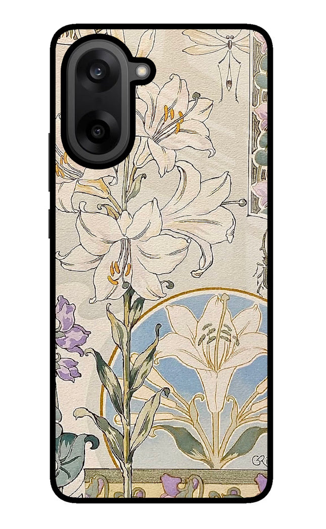 White Lily OnePlus Nord CE5 Glass Case