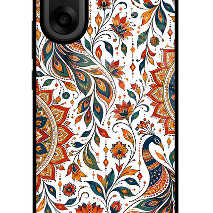 White Mayura OnePlus Nord CE5 Glass Case