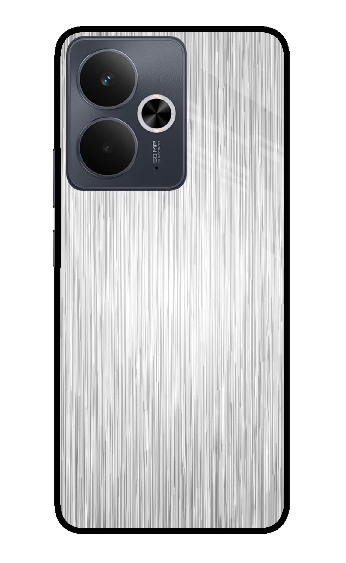 Wooden Grey Texture Realme 14T 5G Glass Case Back Cover by Casekaro